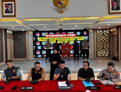 Konferensi Pers Polres Garut Tangkap Keluarga Bejad yang Cabuli anaknya Sendiri